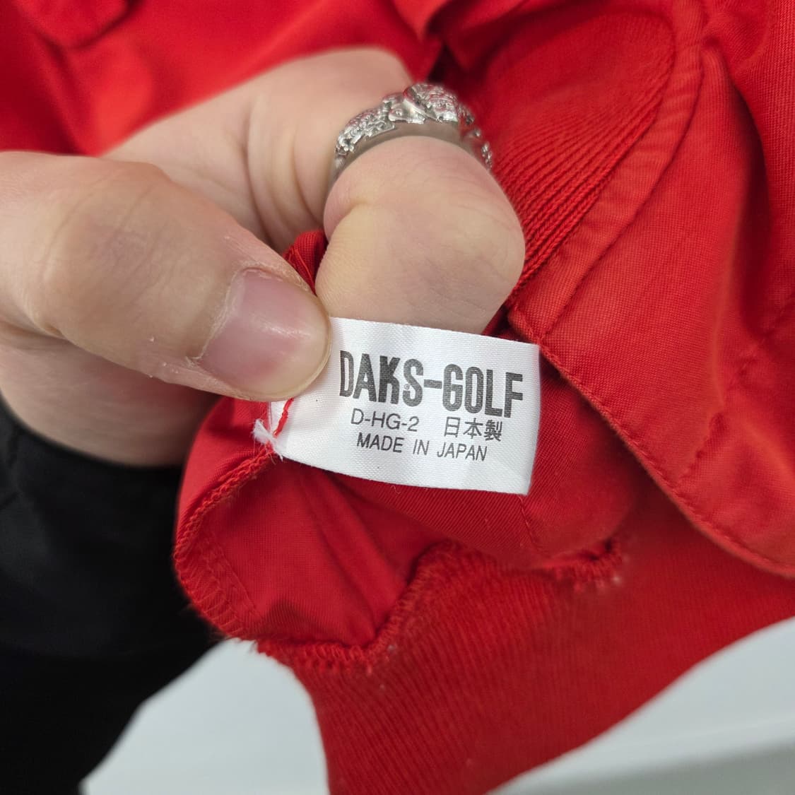 닥스 빨간색 봄버 자켓 여L 상품이미지5