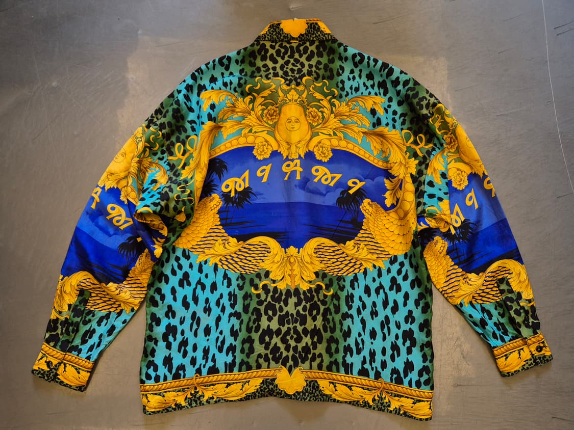 90s 지아니 베르사체 마이애미 실크 셔츠 상품이미지3