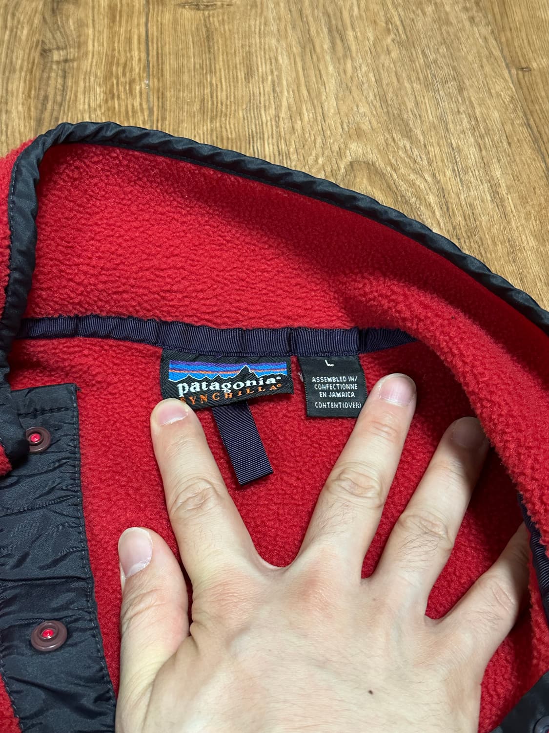 빈티지 파타고니아 신칠라 레드 블랙 상품이미지5