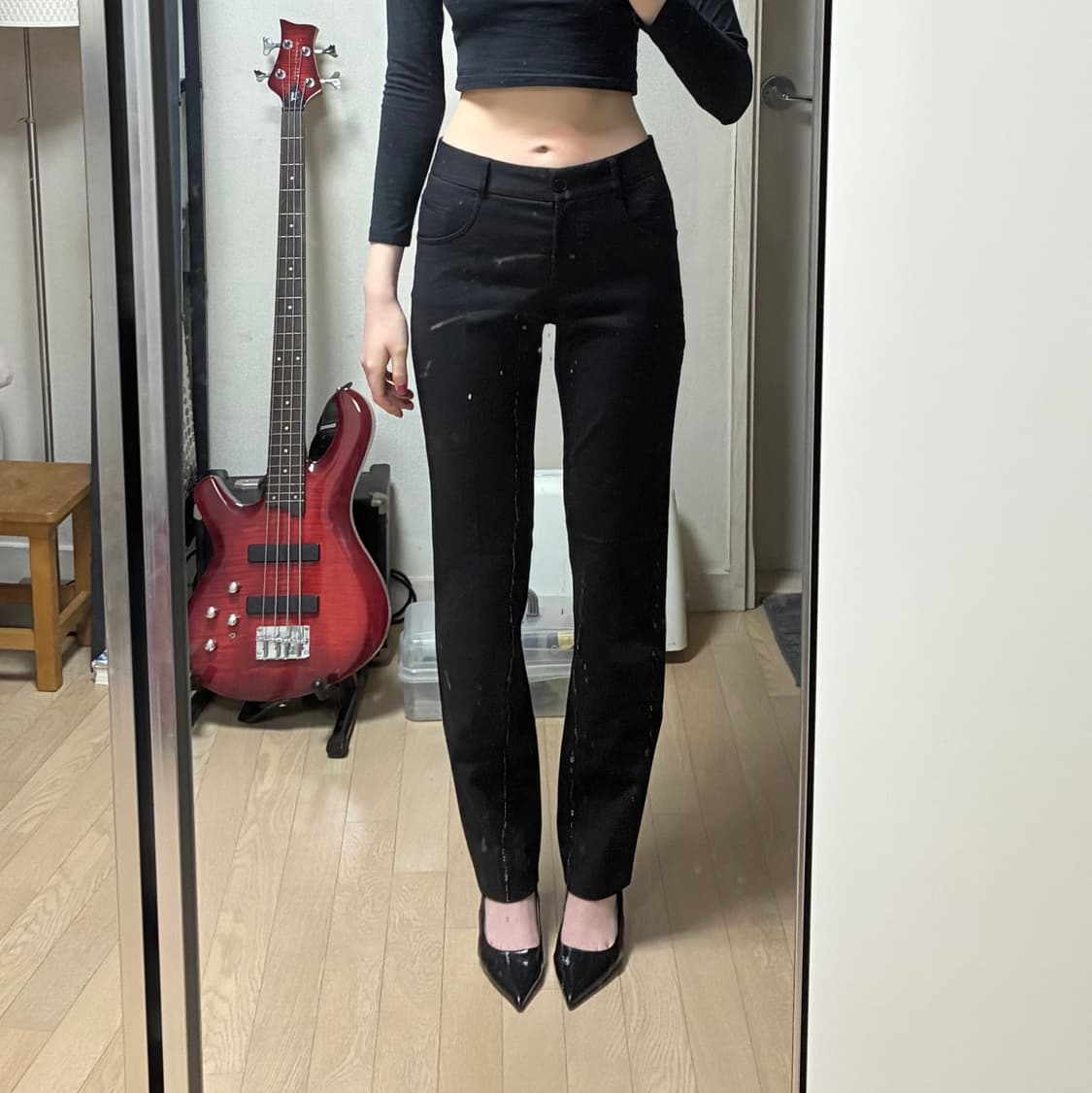 돌체앤가바나 블랙 부츠컷 슬랙스 상품이미지2