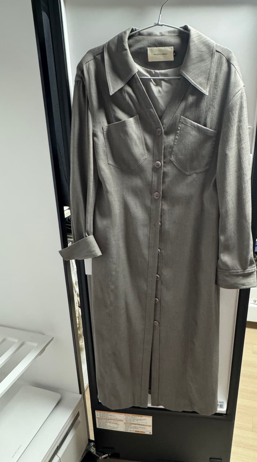 분더캄머 셔츠원피스 새상품(그레이시 카키) 상품이미지8