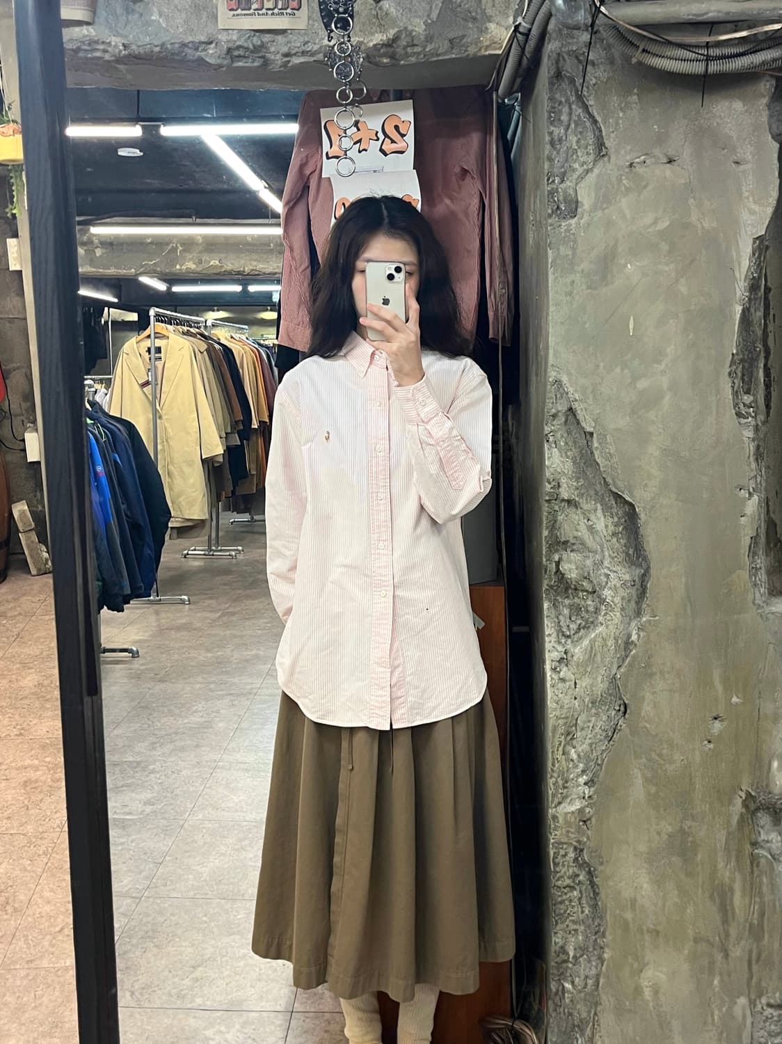 폴로 랄프로렌 스트라이프 셔츠 핑크 95 #csz3086 상품이미지2