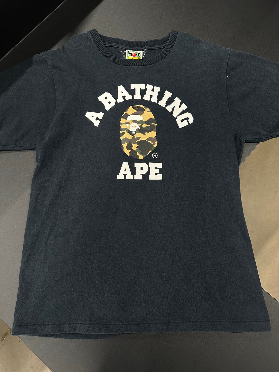 베이프 카모 컬리지 황계 반팔 티셔츠 상품이미지4