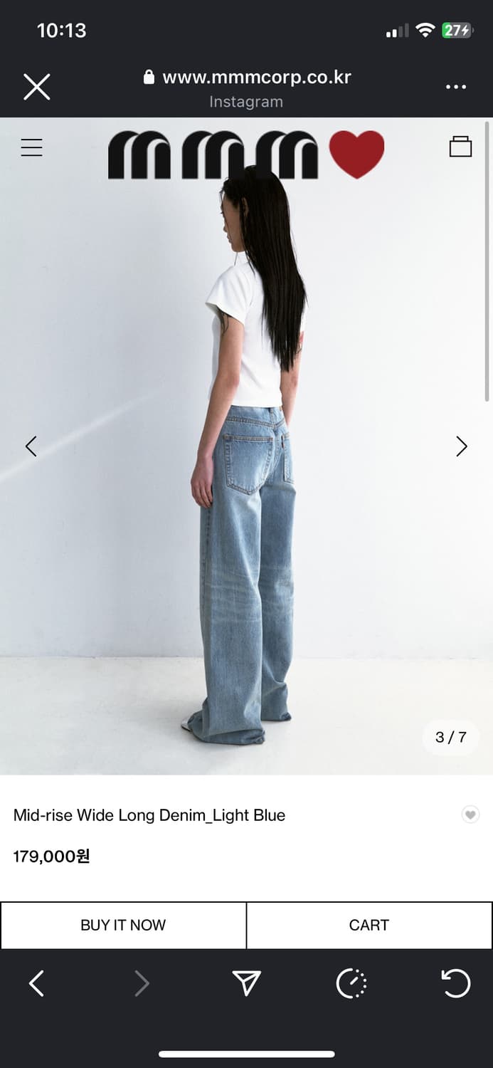 mmm jeans wide long denim_light blue 상품이미지3