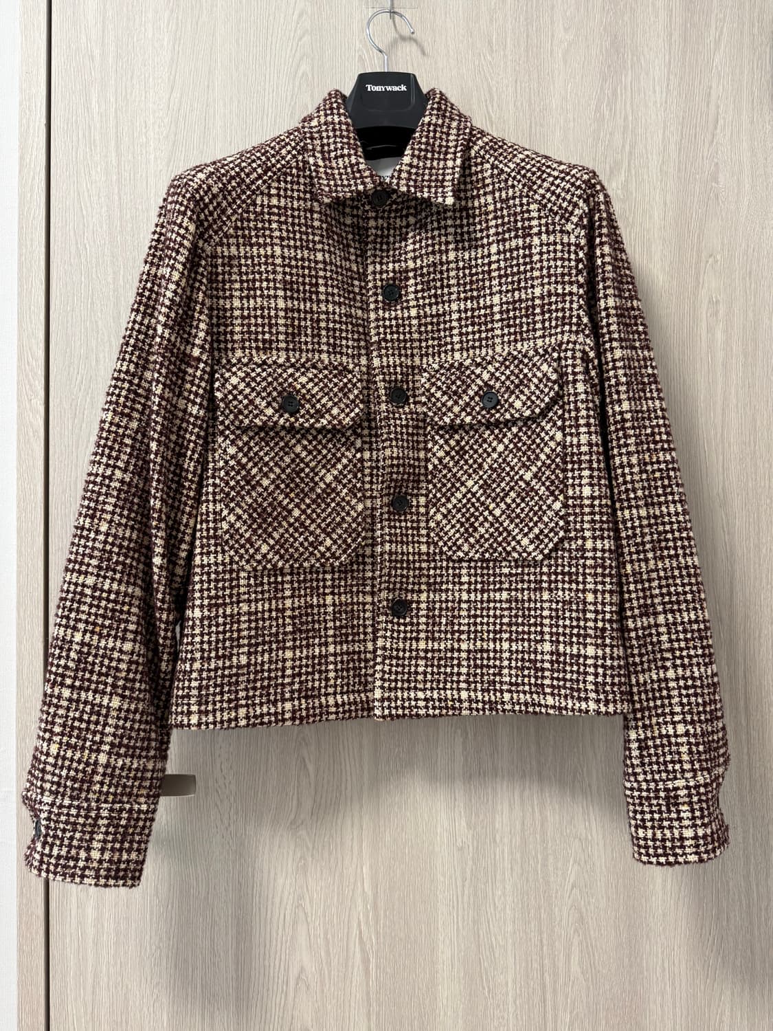 [L] 토니웩 체크 울 트위드 자켓 상품이미지5