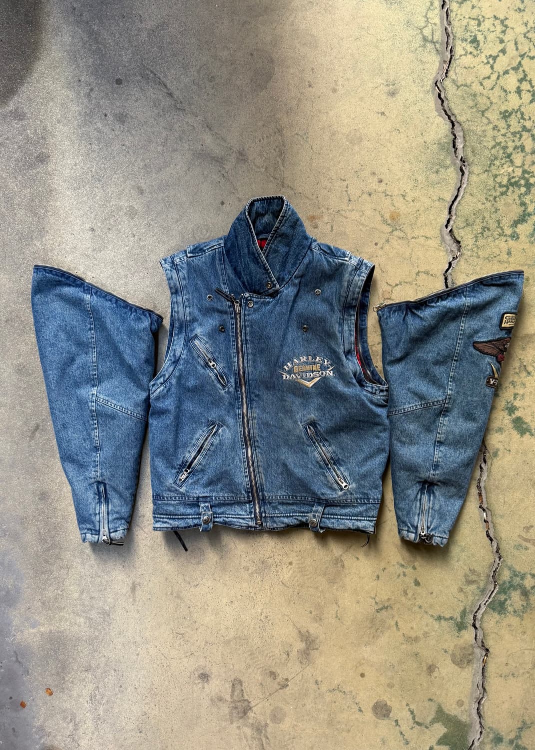 90s Harley Davidson Convertible Jacket 상품이미지1