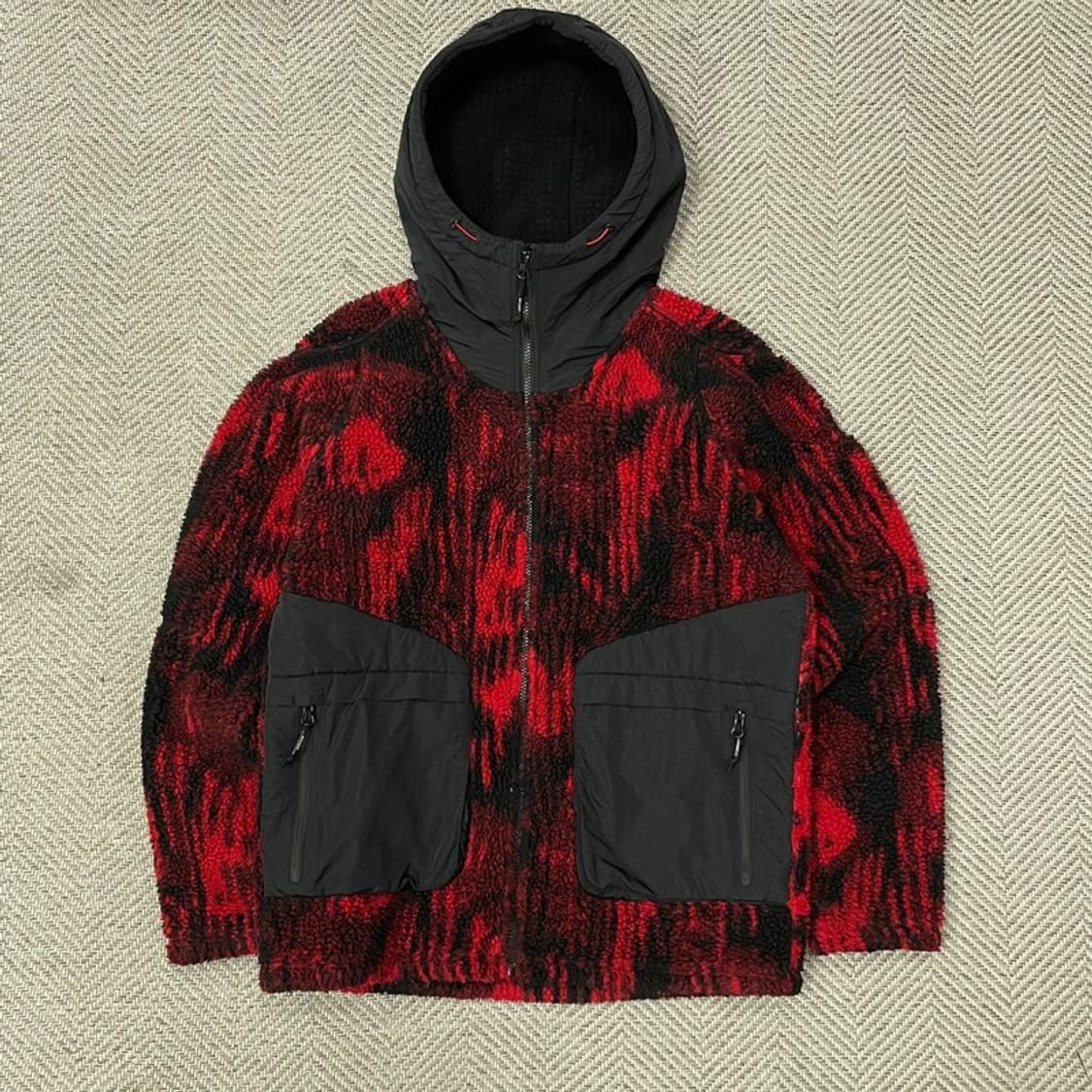 스파이더 패턴 후리스 v 0033 상품이미지1