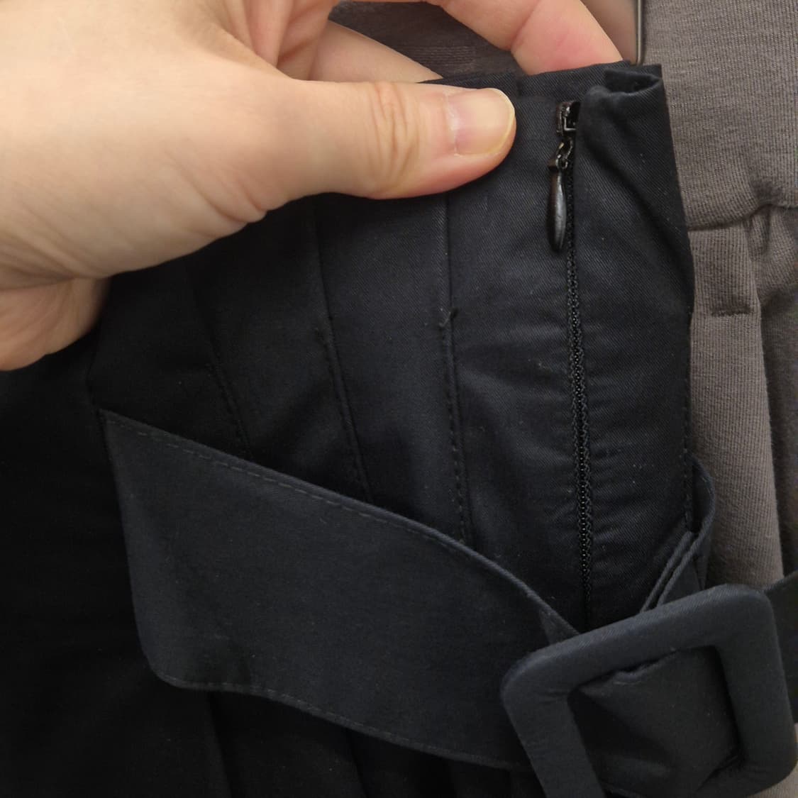 자라 벨티드 미디 스커트 XS 상품이미지5