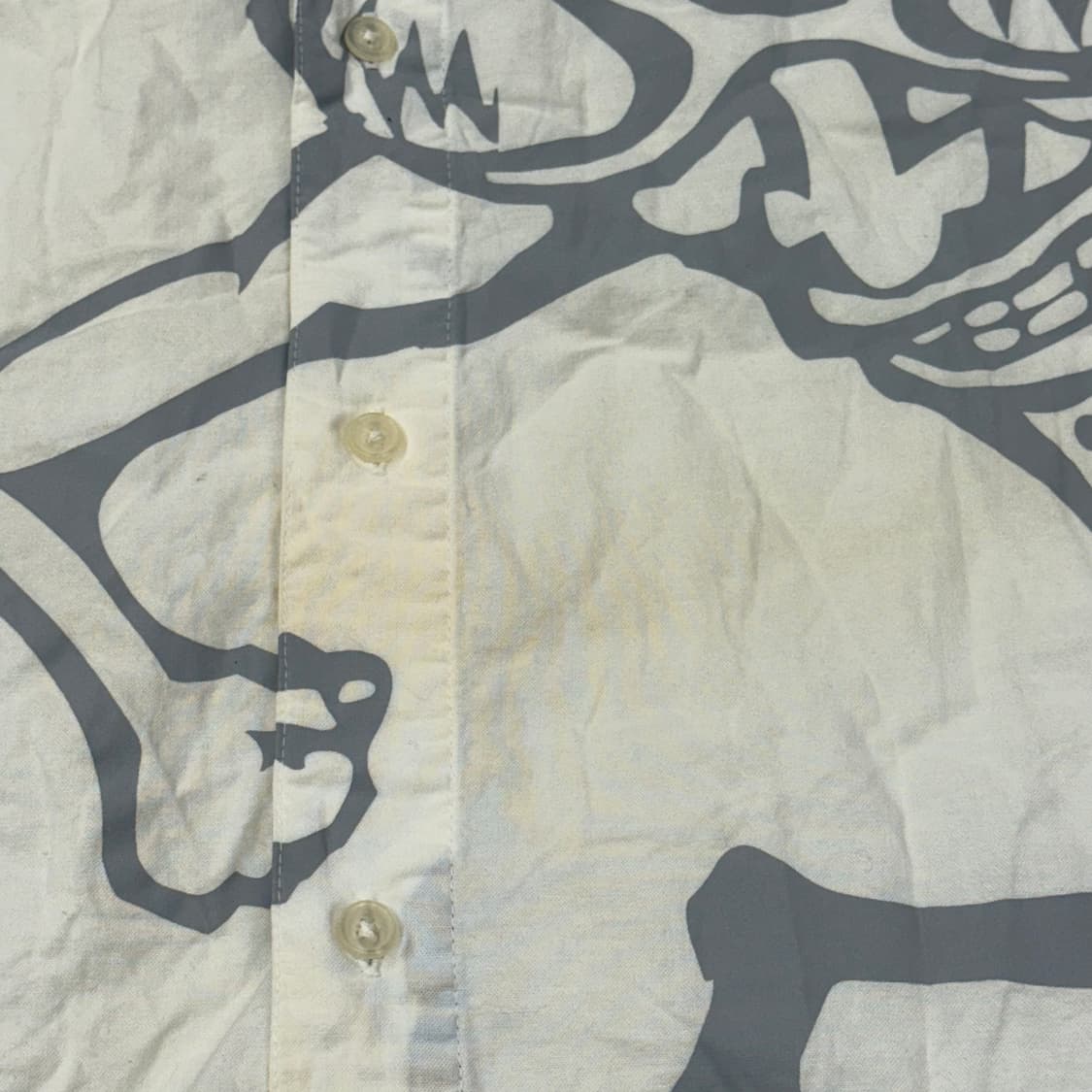 [정품/4L] 미스치프 MISCHIEVOUS 프린팅 셔츠 화이트 b16 상품이미지6