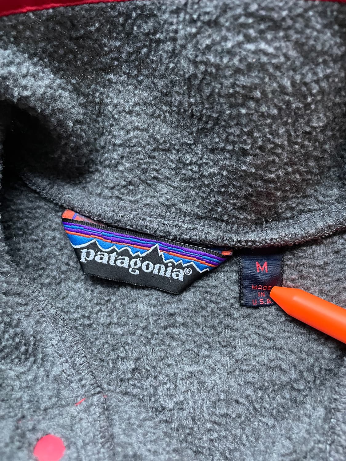 80s 파타고니아 신칠라 그레이 레드 patagonia 빈티지 상품이미지4