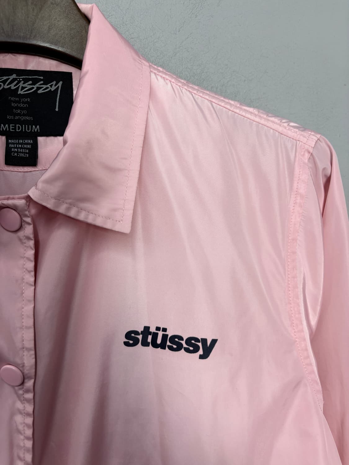 스투시 윈드브레이커 핑크 코치자켓 A3821 상품이미지3