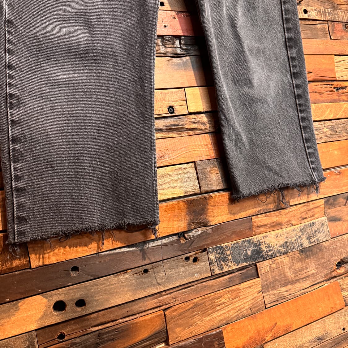 00s Levis 505 Cutted Black Denim Pants 상품이미지6