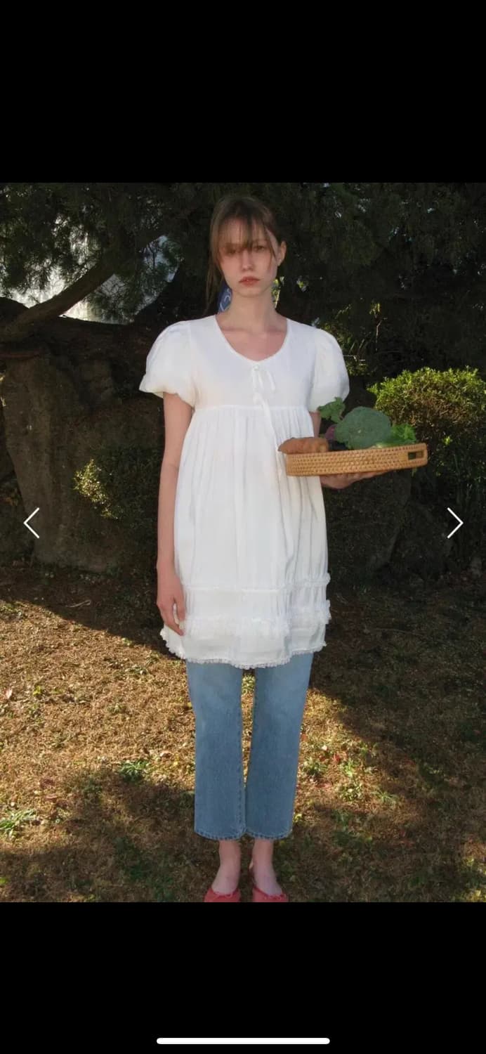 시눈 레이스 퍼프 드레스 상품이미지3