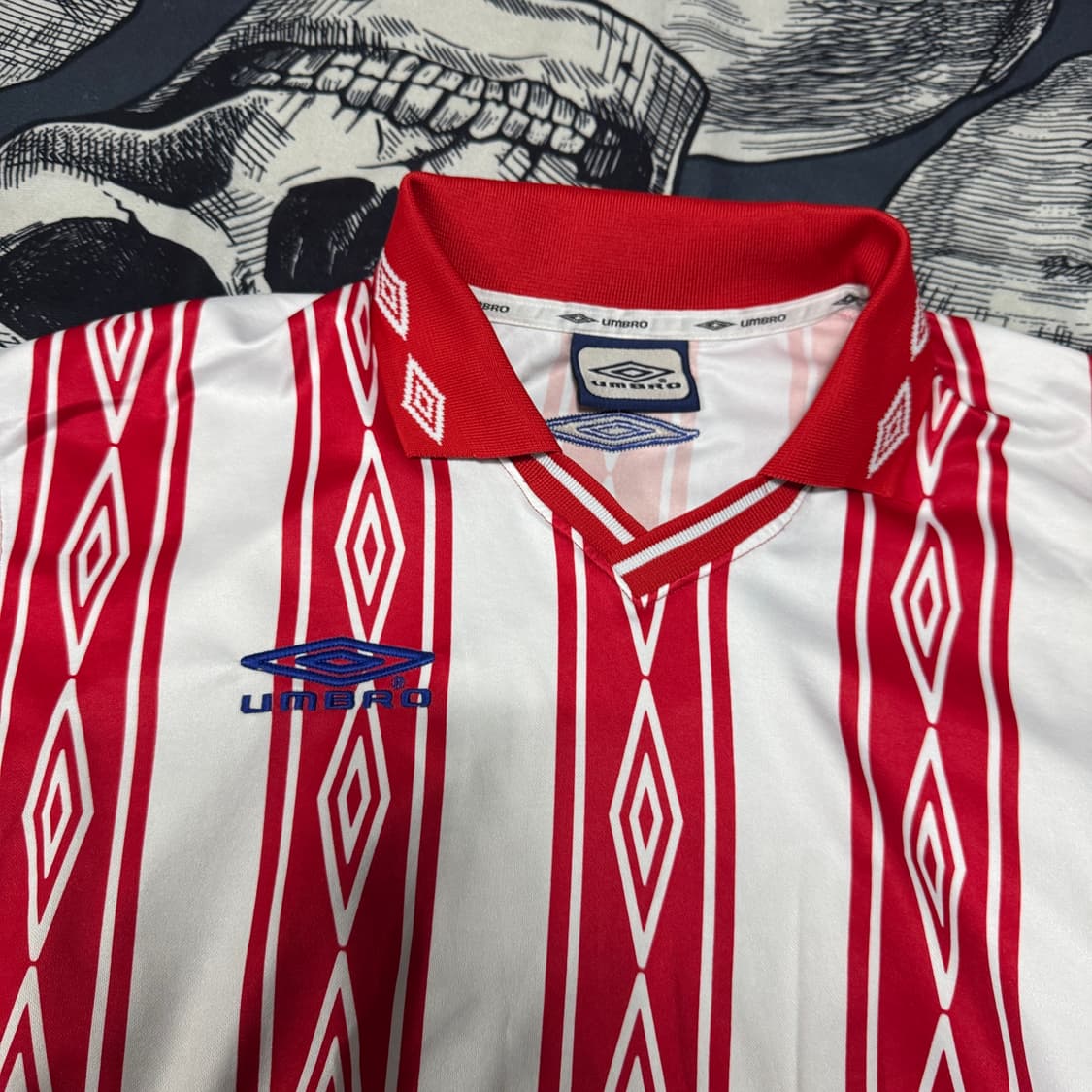 90s 엄브로 올드 트레이닝 긴팔져지 100사이즈 상품이미지3