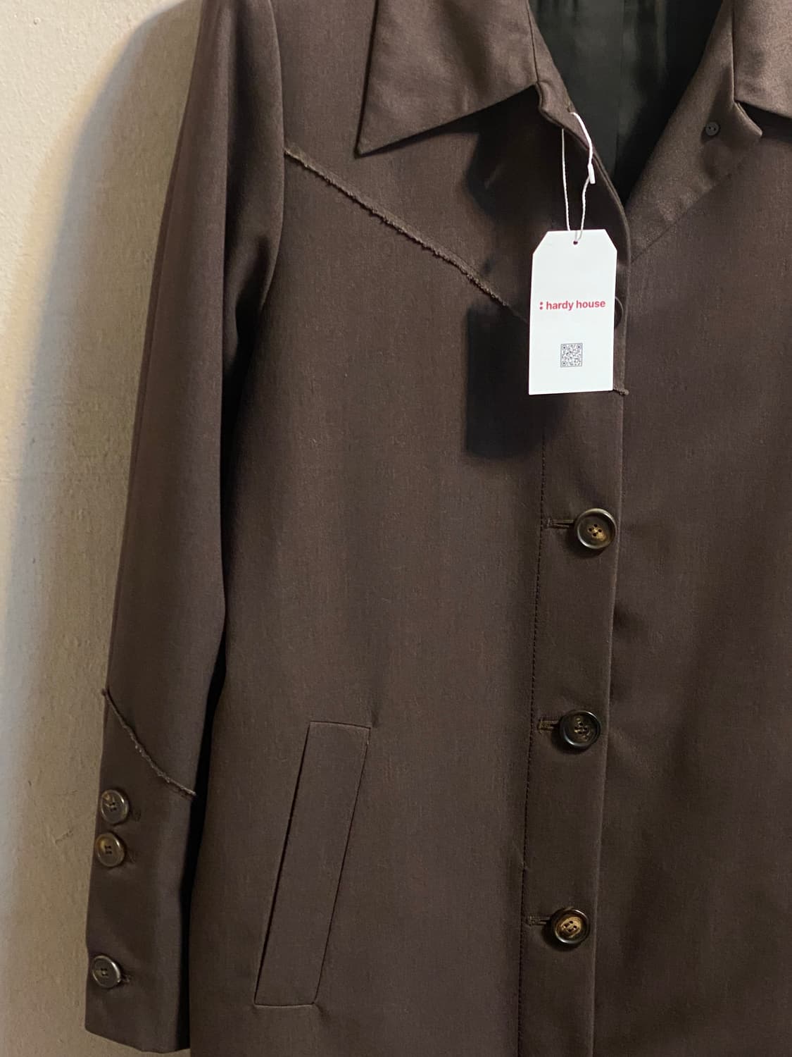 마땡킴 브라운 싱글 코트 상품이미지4