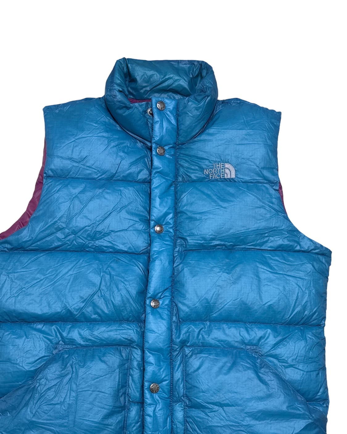 노스페이스 700 블루 구스다운 패딩조끼 상품이미지2