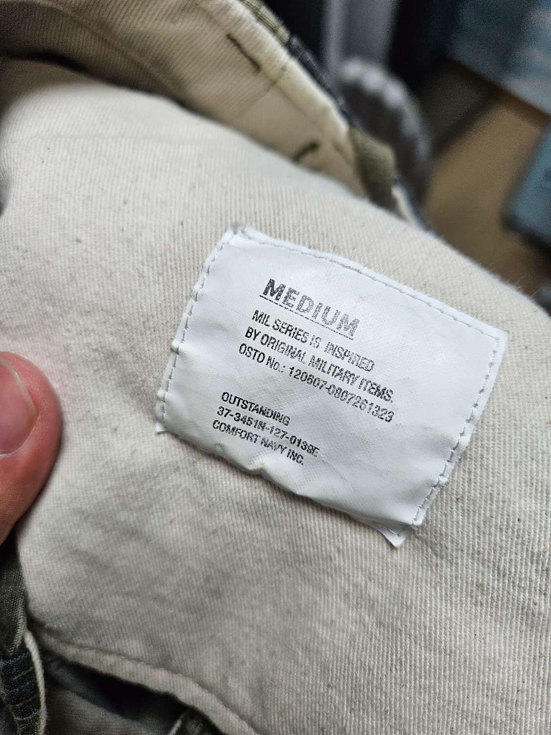 아웃스탠딩 밀리터리 바지 판매합니다 M사이즈 상품이미지3