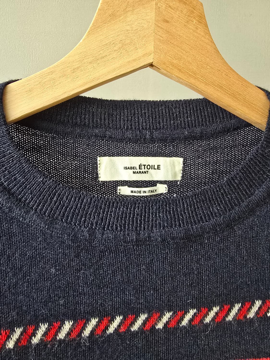 이자벨 마랑 에뚜왈 스트라이프 체크 니트 상품이미지3