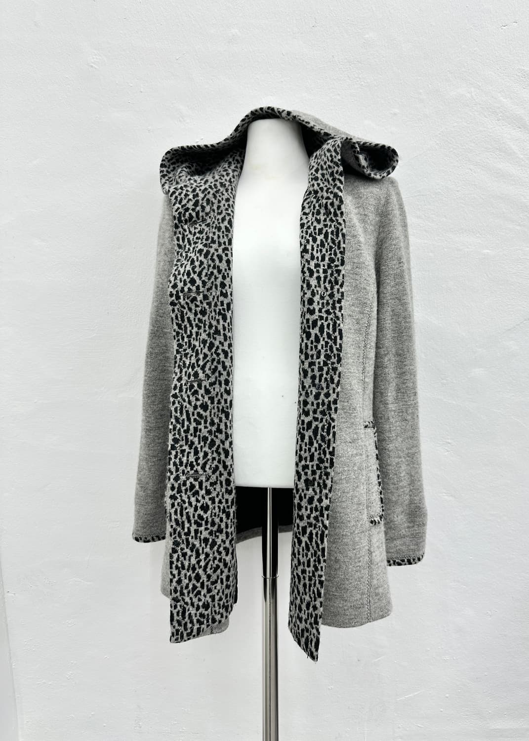 Vintage leopard knit jacket  상품이미지3
