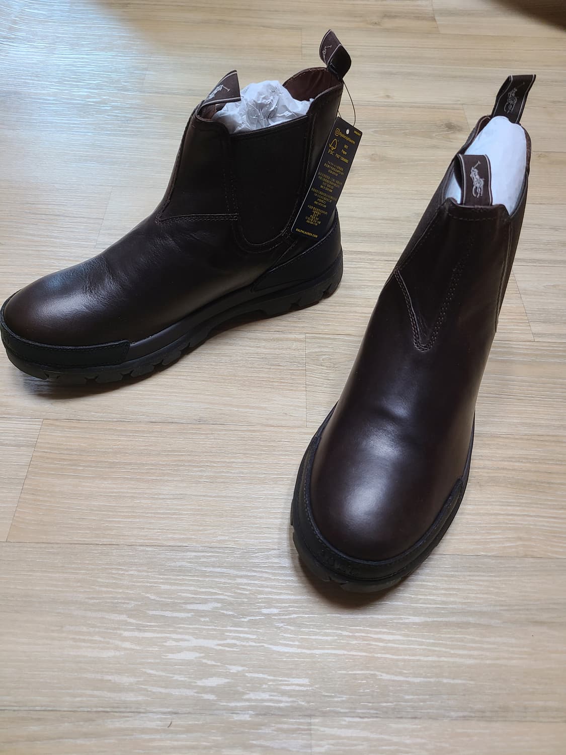 [정품/새상품] [280] 폴로 랄프로렌 첼시 부츠 다크브라운 상품이미지5