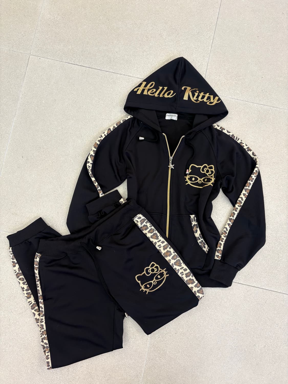 호피 키티 트레이닝 셋업 상품이미지1