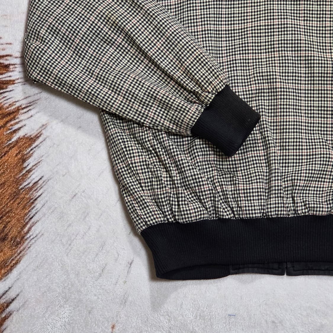 90S 서광 라코스테 리버시블 체크 블루종 자켓 상품이미지7