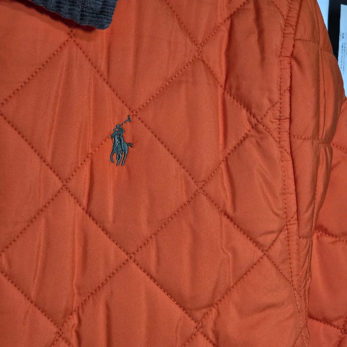 폴로 오렌지 카키 코듀로이 누빔 경량 자켓 상품이미지4