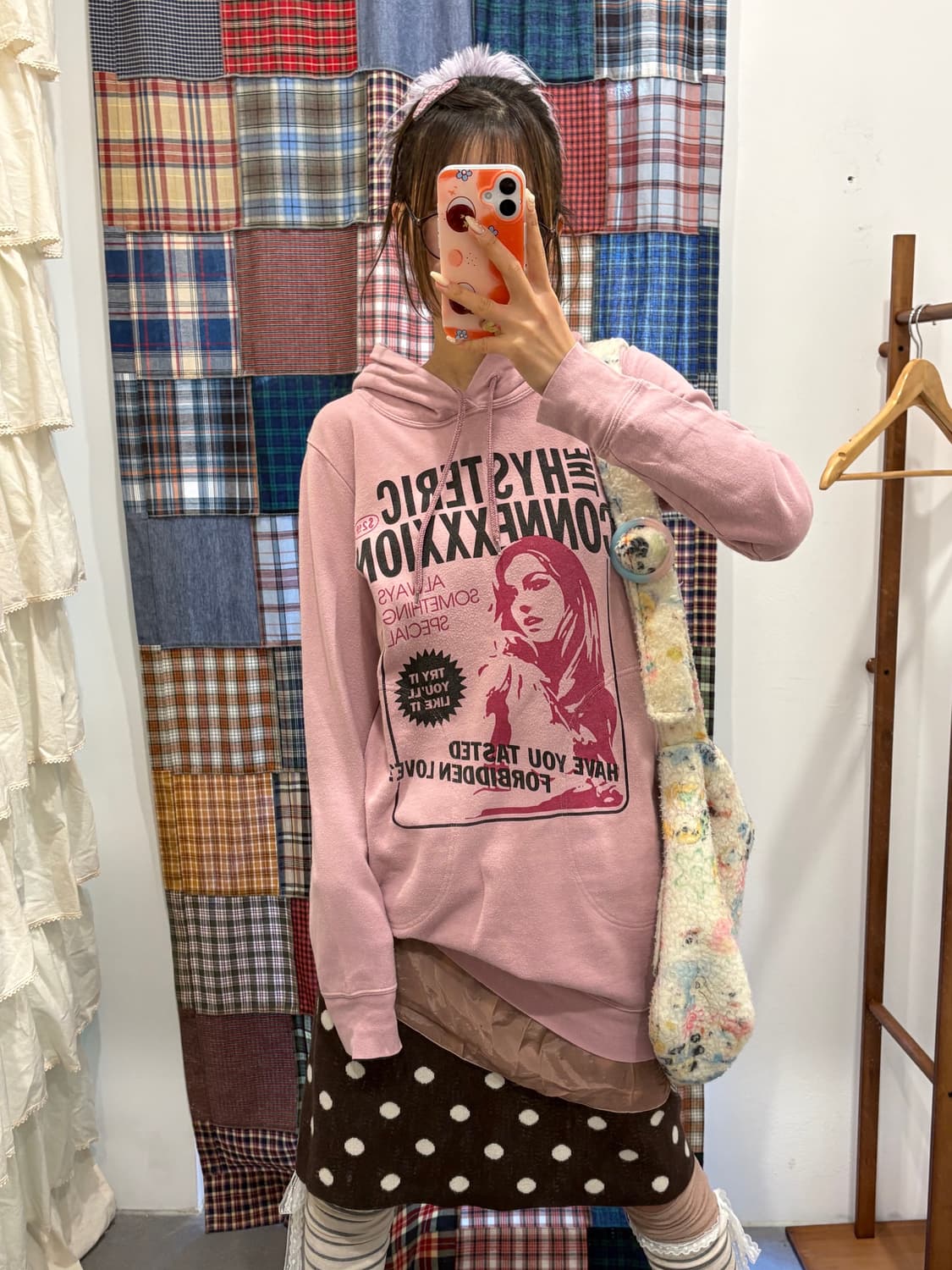 히스테릭글래머 핑크 후드원피스 상품이미지1