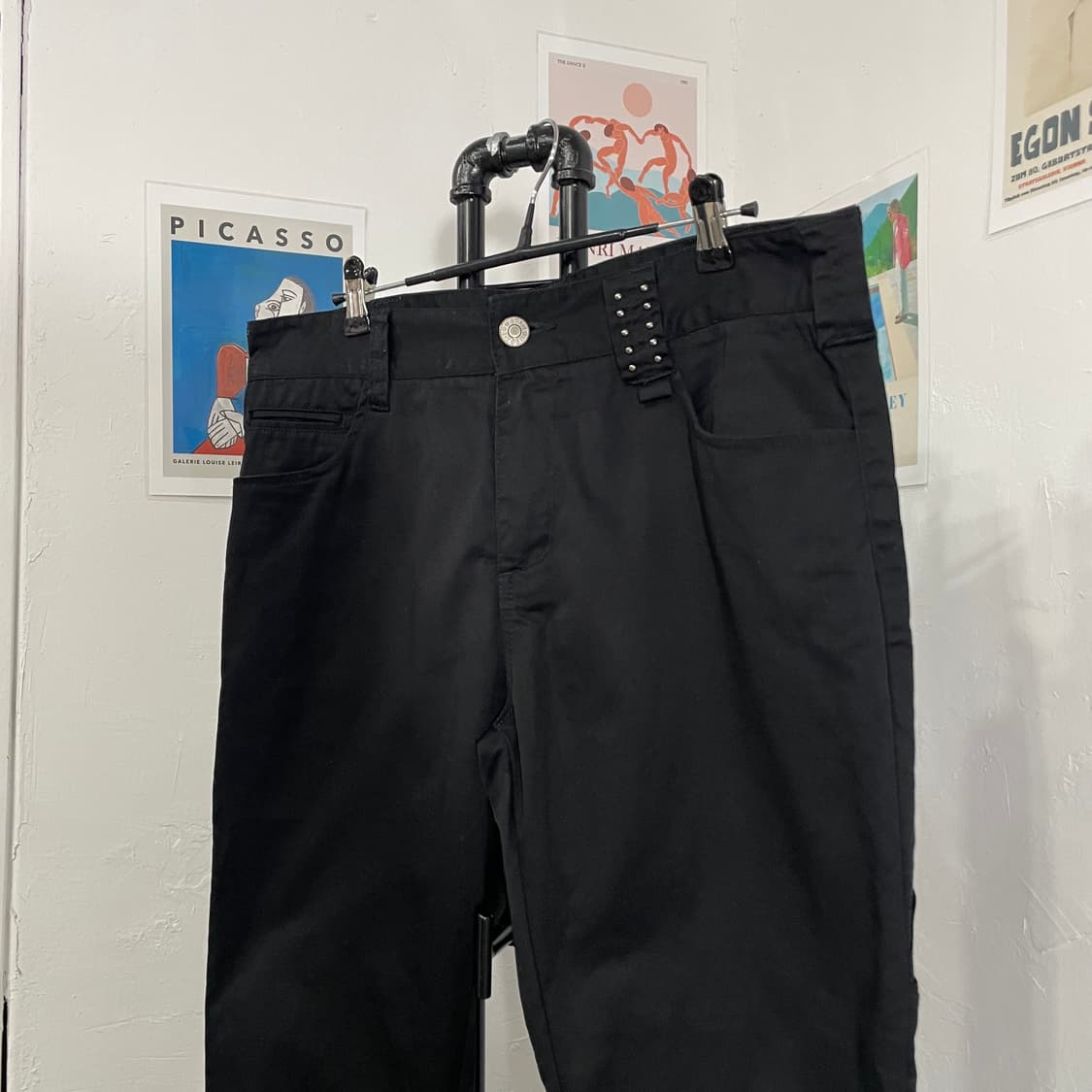 펑크 디테일 와이드 팬츠 상품이미지5