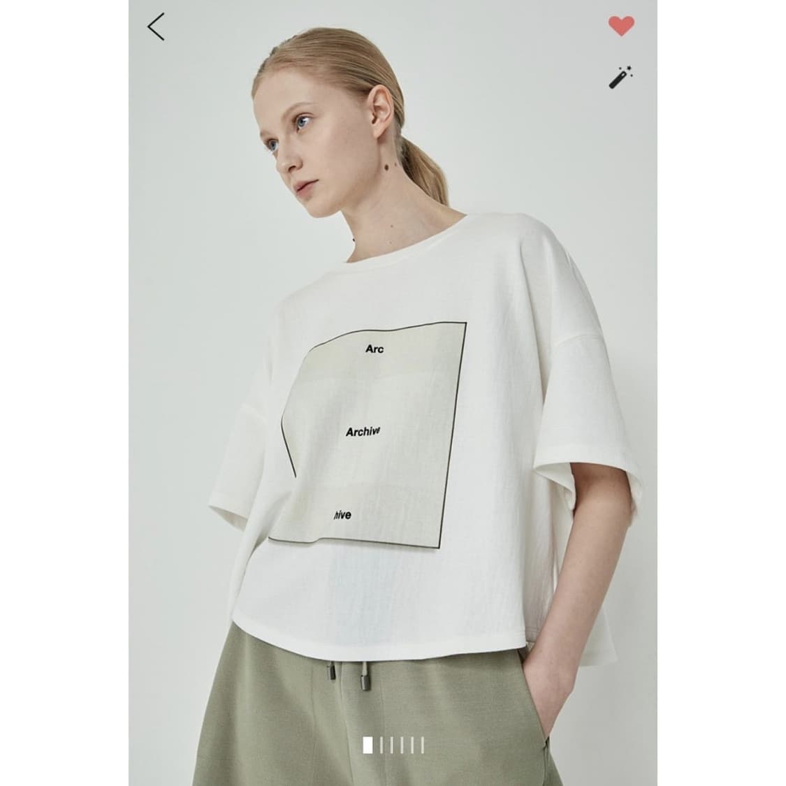 시스템 레터링 프린팅 크롭 티셔츠 상품이미지1