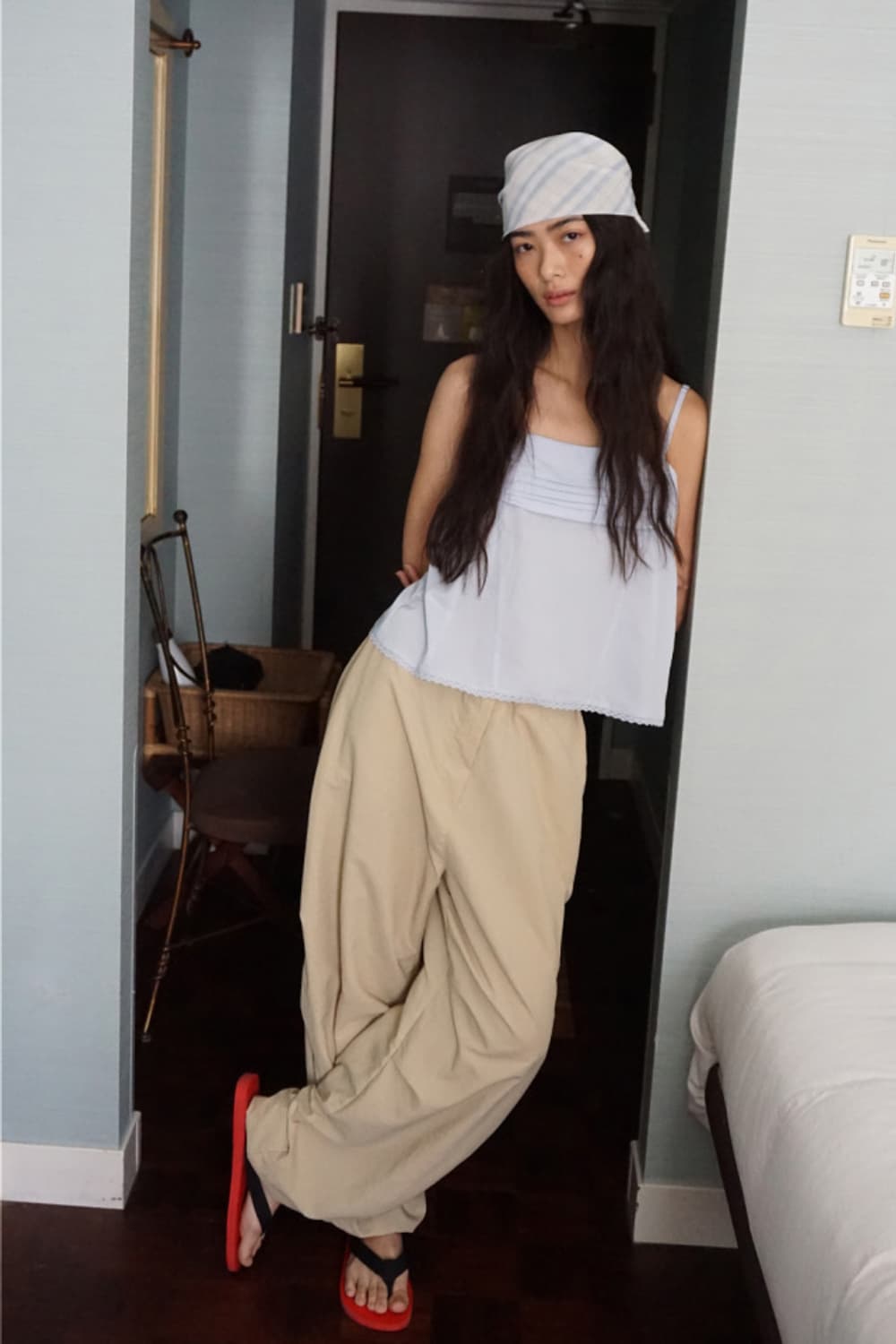 쏘딩키브레드 Brynn Soft blue Blouse  상품이미지3