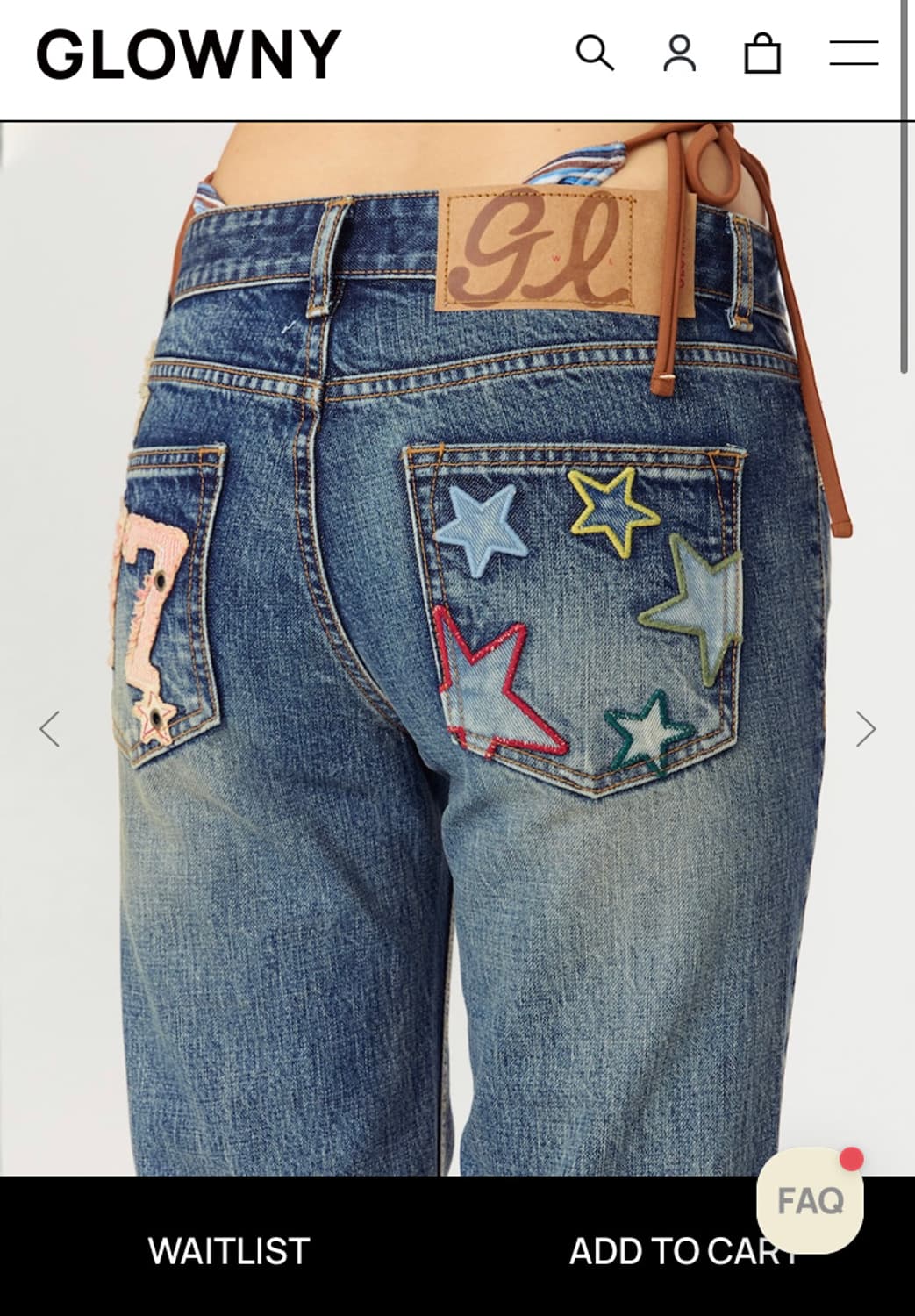 GLOWNY WESTERN FLARE JEANS (VINTAGE BLUE 상품이미지1