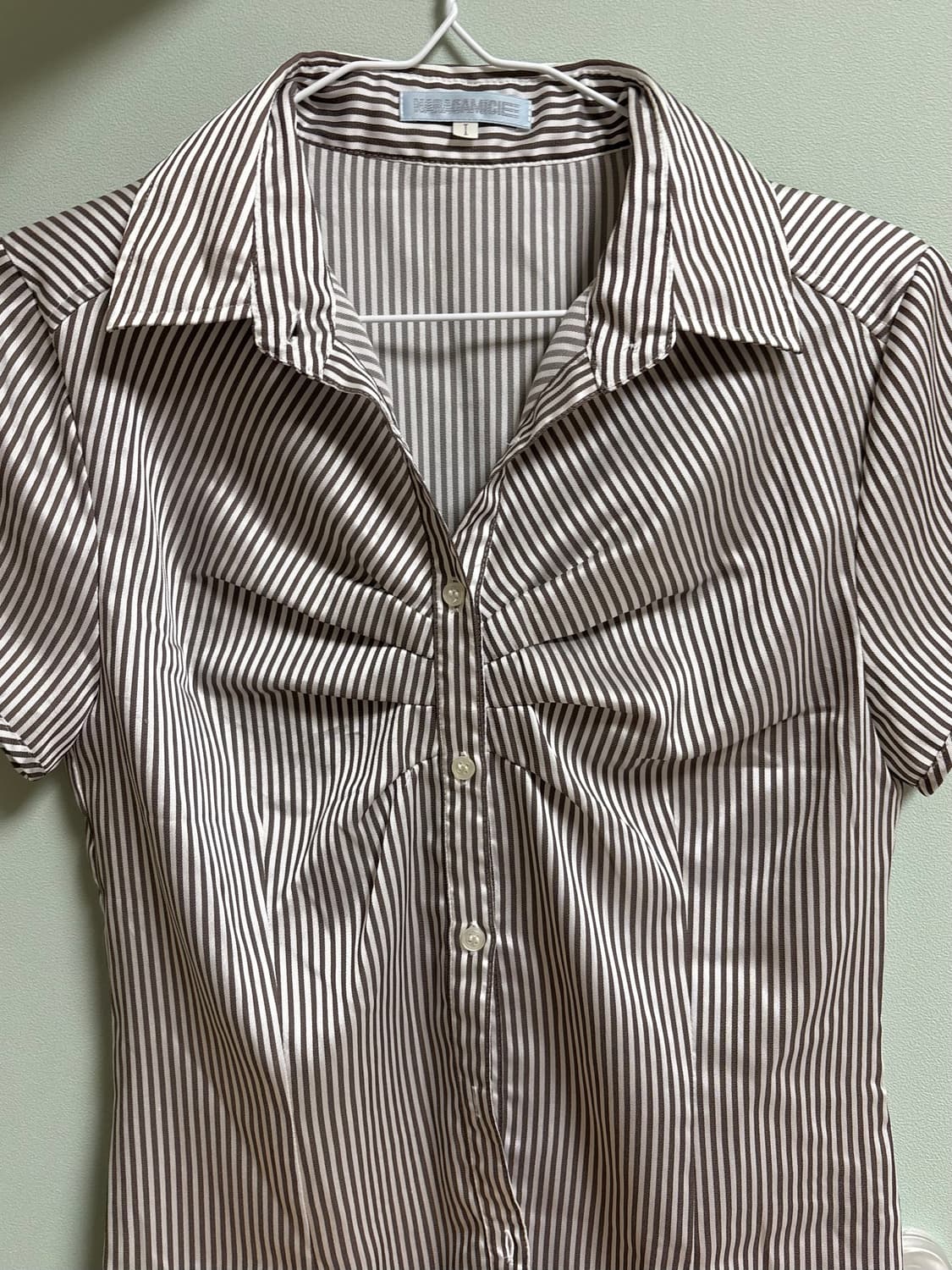 펑크 갸루 y2k 긱시크 스트라이프 셔츠 상품이미지2