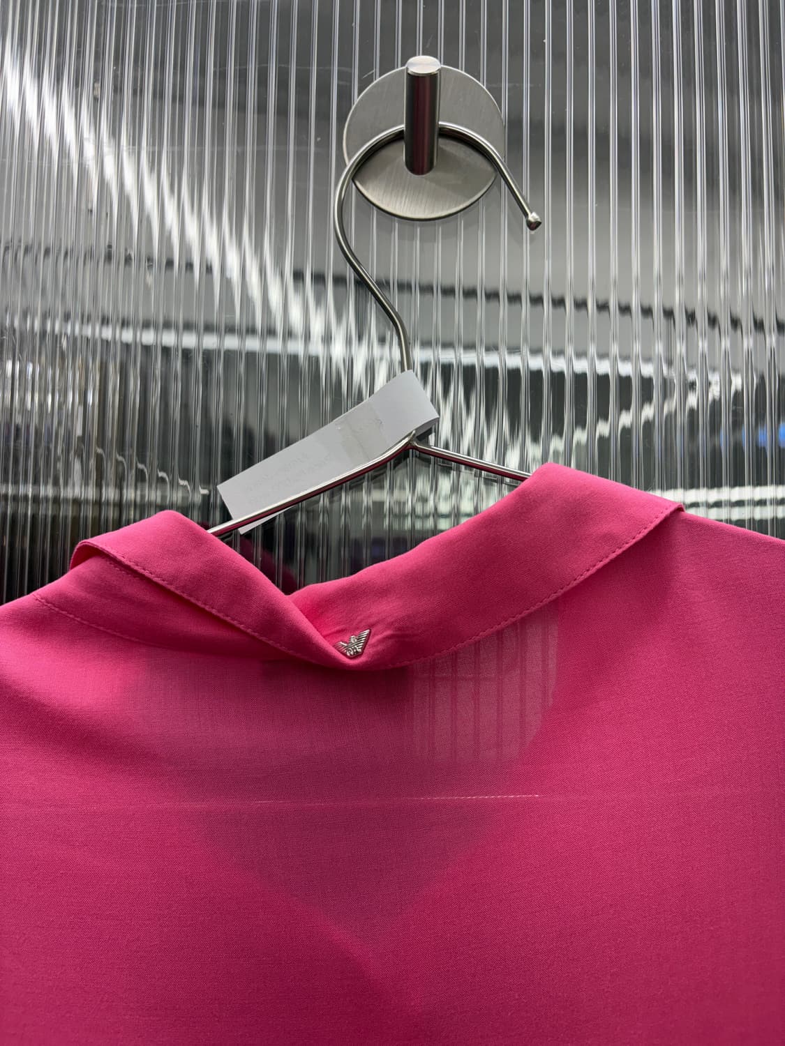 아르마니 진스 핑크 코튼 셔츠 상품이미지6