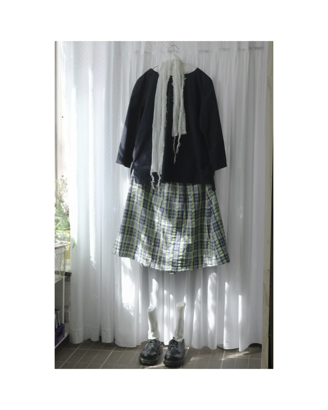 Minimul black tunic top 상품이미지1