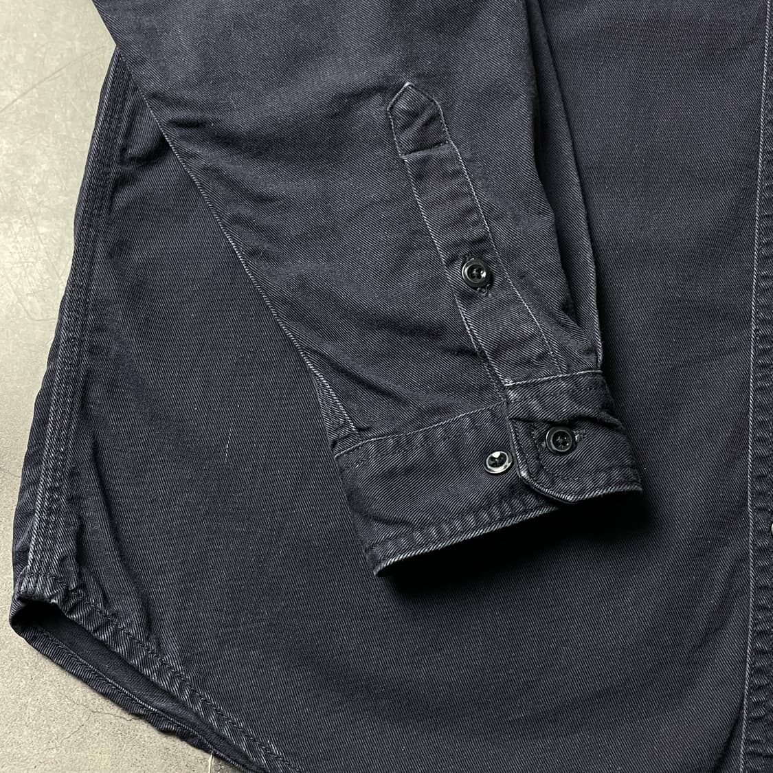 CARHARTT 칼하트 빈티지 네이비 플랩포켓 워크 셔츠 A00884 상품이미지5