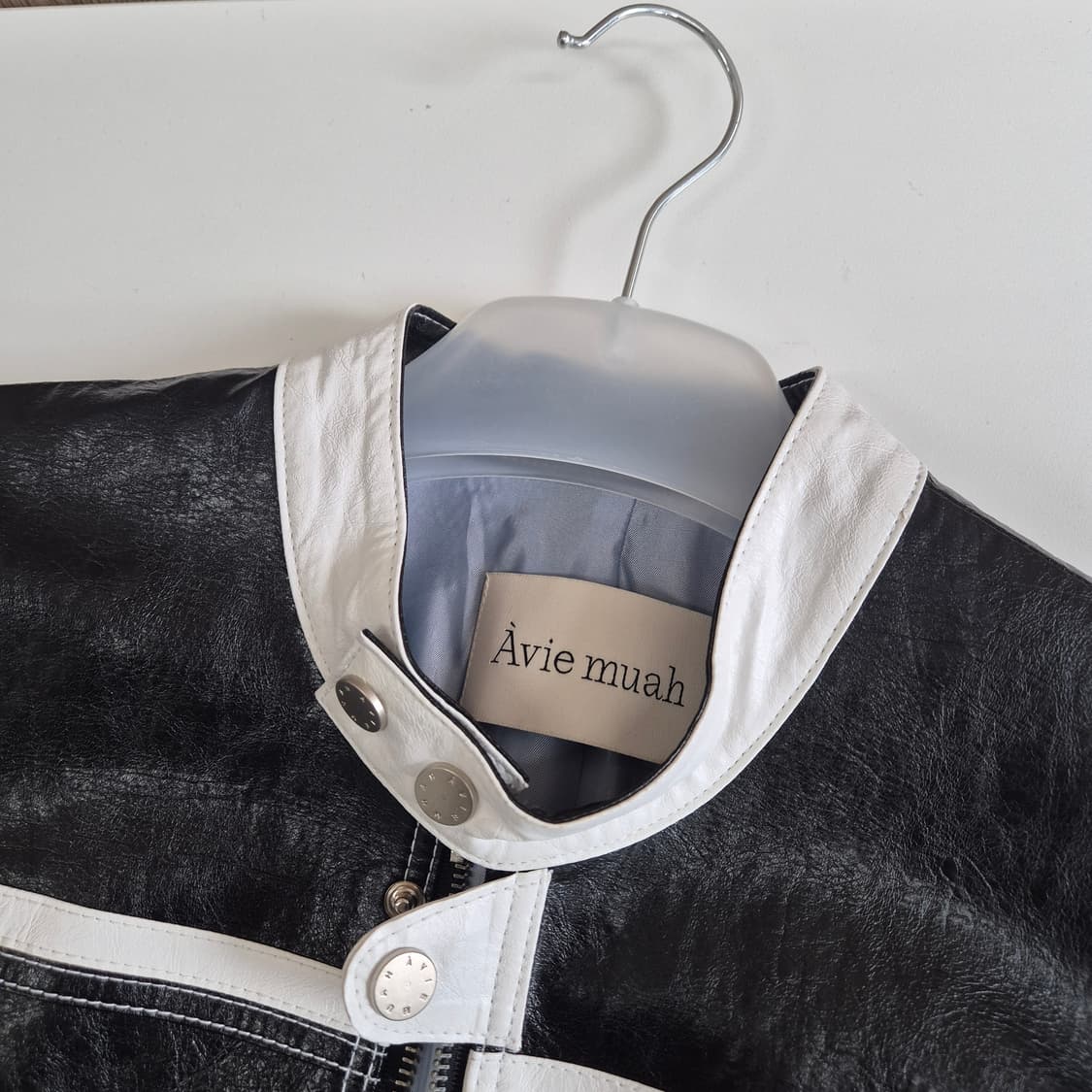 아비에무아 페이크레더 레이서 자켓 상품이미지7