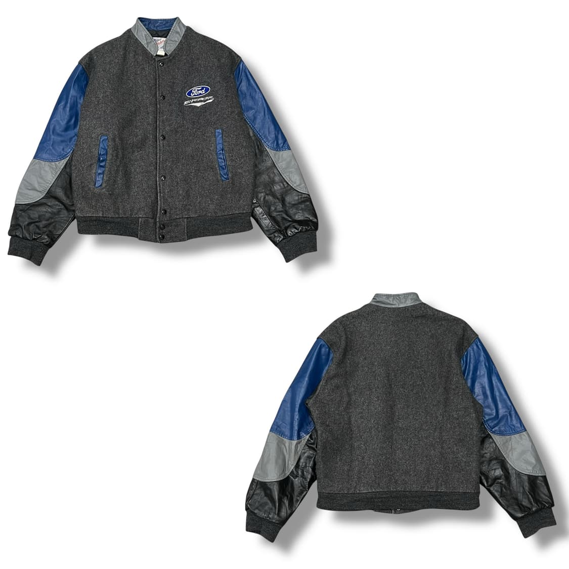 모던 레더소매 바시티자켓 s08364 상품이미지1