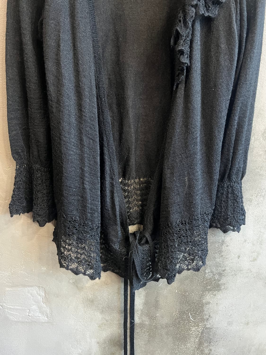 츠모리 치사토 비대칭 레이스 가디건 상품이미지6