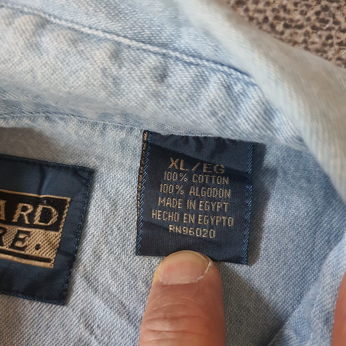 미국 수입 빈티지 데님 셔츠  no.57 상품이미지5