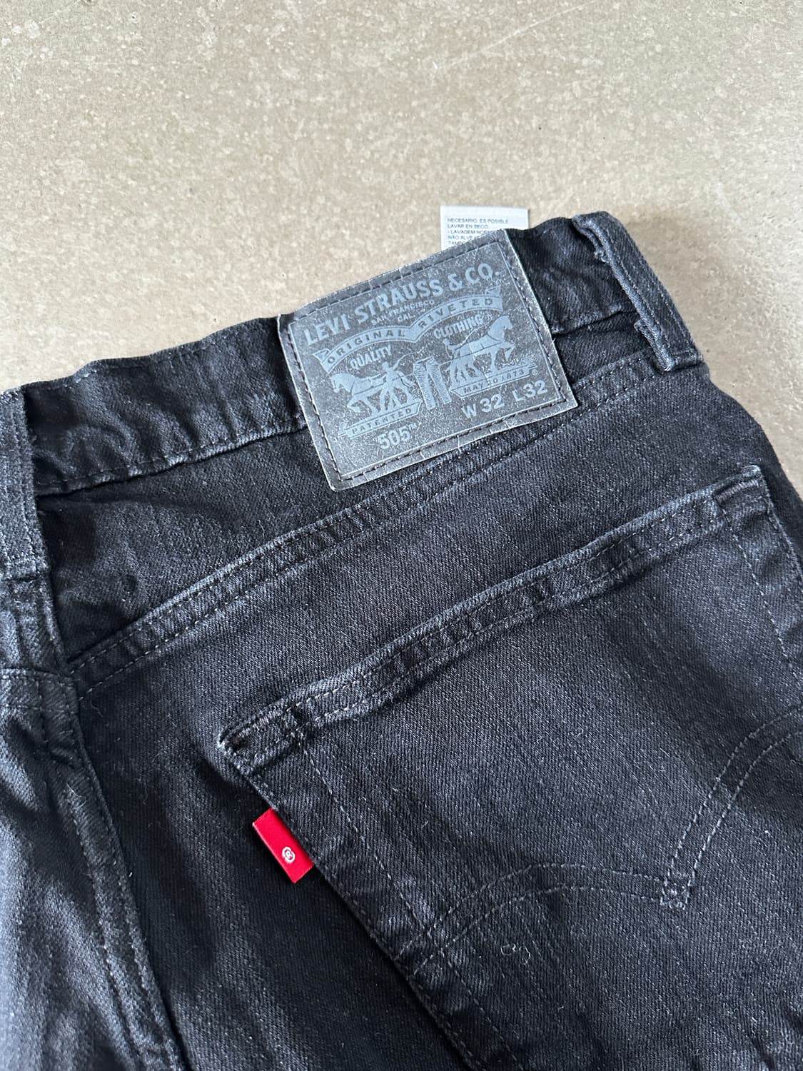 Levis 리바이스 505 블랙 데님 팬츠 w32 상품이미지2