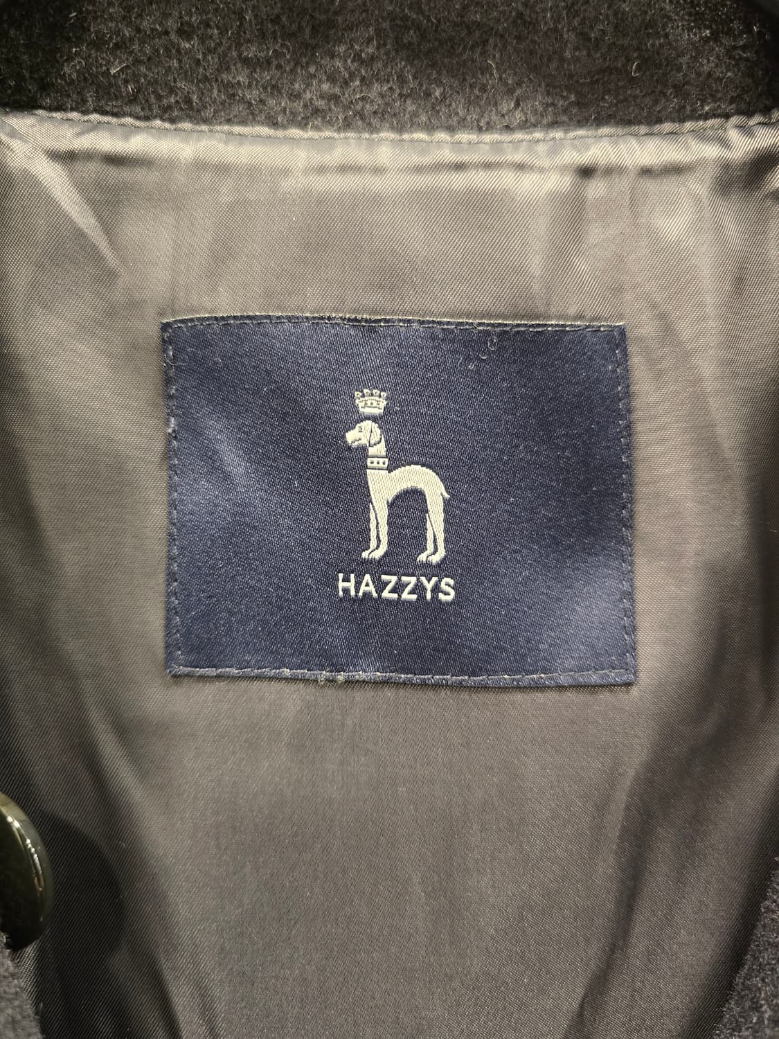 헤지스 HAZZYS 모+캐시미어 네이비 하프 코트 XS~S 상품이미지8