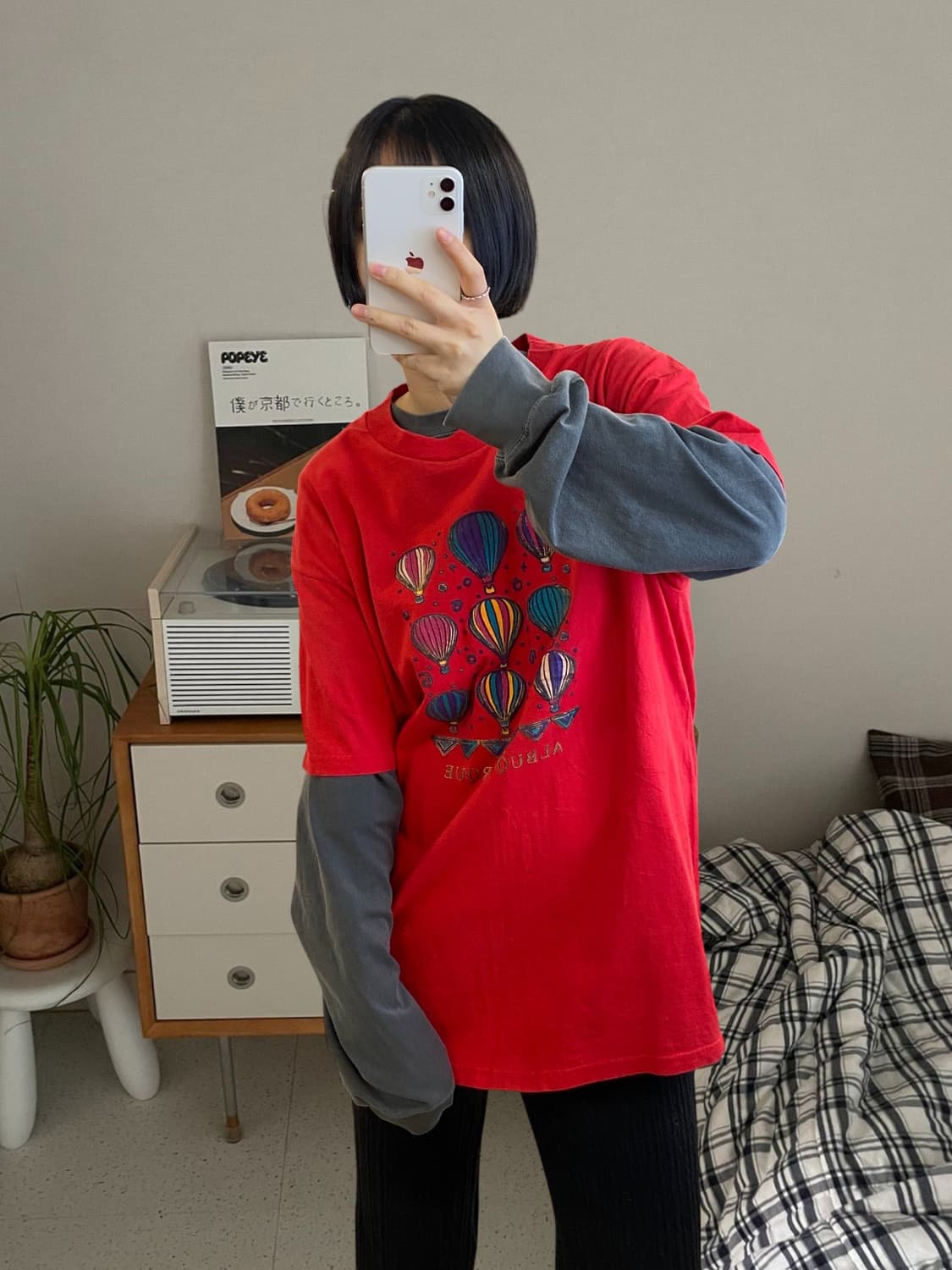 헤인즈 1/2 티셔츠 (Man L) AA1070 상품이미지2