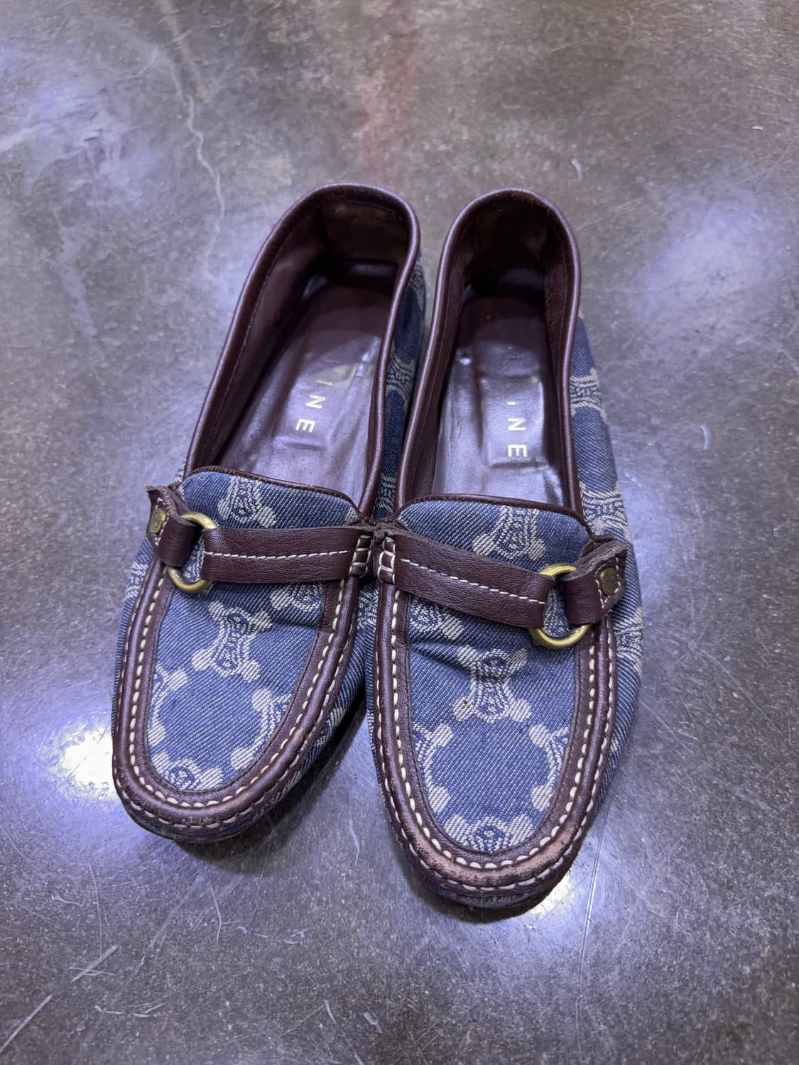 셀린느 데님 플랫 로퍼 38 상품이미지2