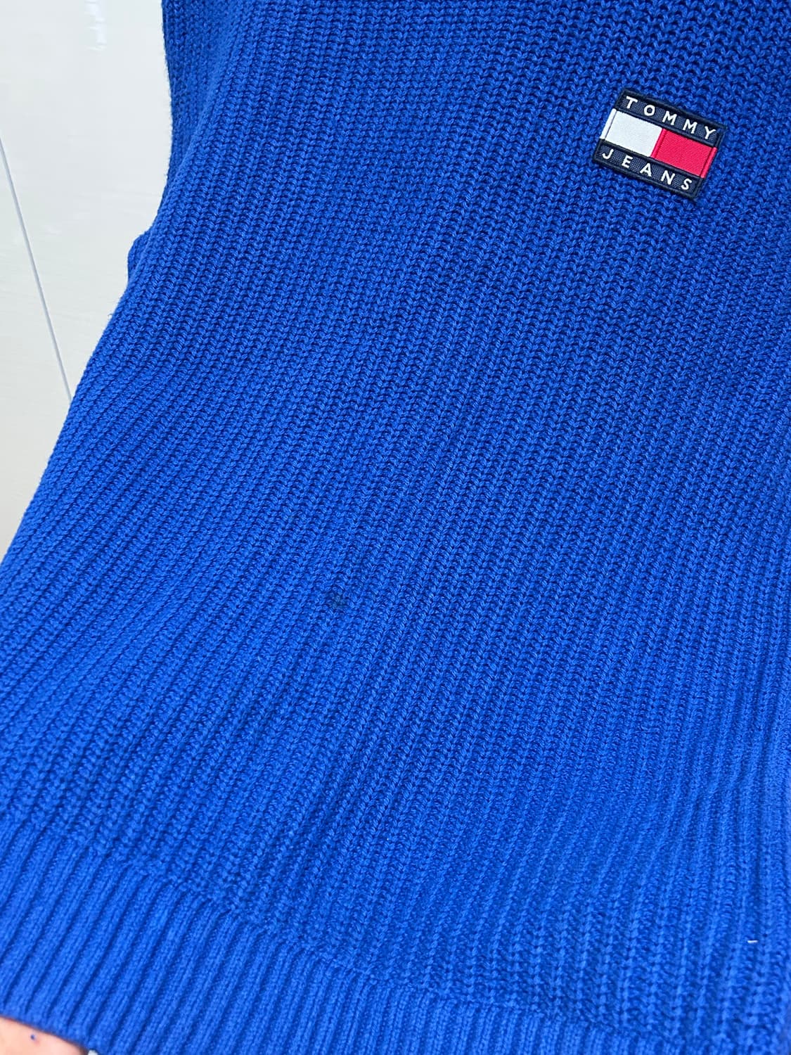 타미진스 블루 니트 남성 실측 110 상품이미지5