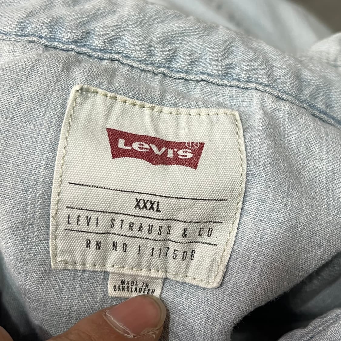  리바이스 웨스턴 데님 셔츠 y14674 상품이미지6