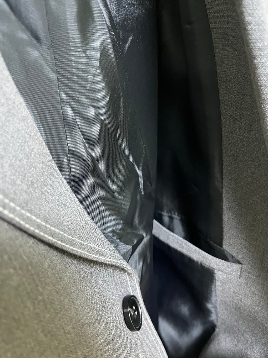 MUSUI 블레이저 L 회색 오버핏 상품이미지4