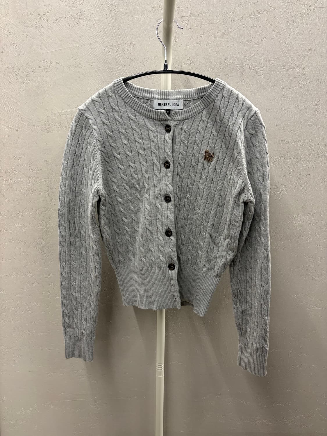 제너럴아이디어 케이블 니트 가디건 S 상품이미지2