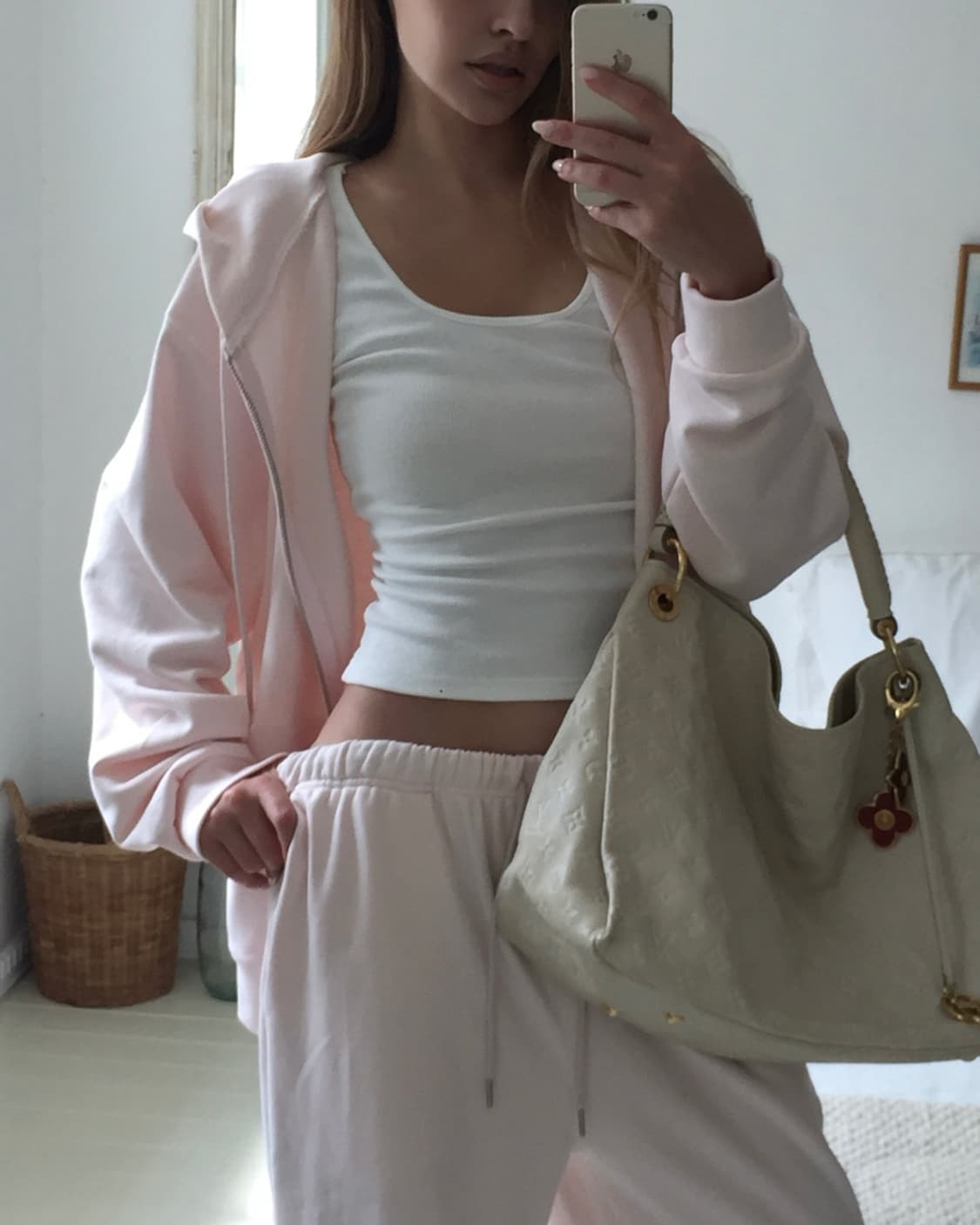 핀터레스트 무드 sweat pants  (baby pink) 상품이미지4