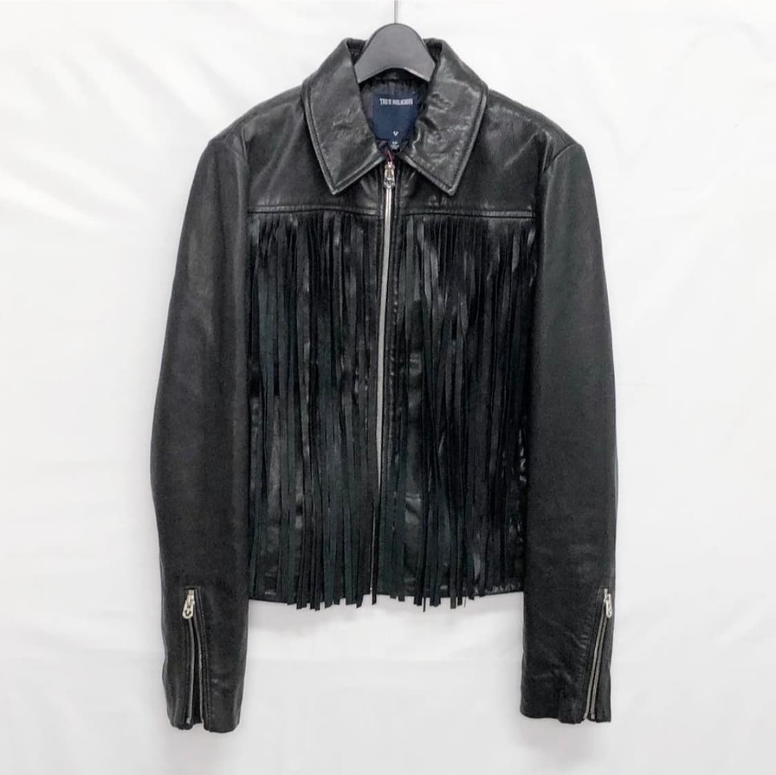 트루릴리젼 프린지 양가죽 자켓 미사용/여성S 상품이미지2